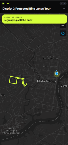 Followers track live